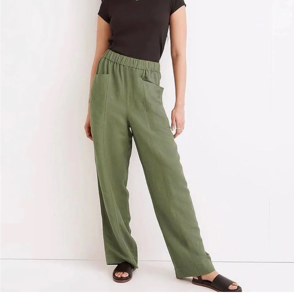Madewell Green Linen Pants